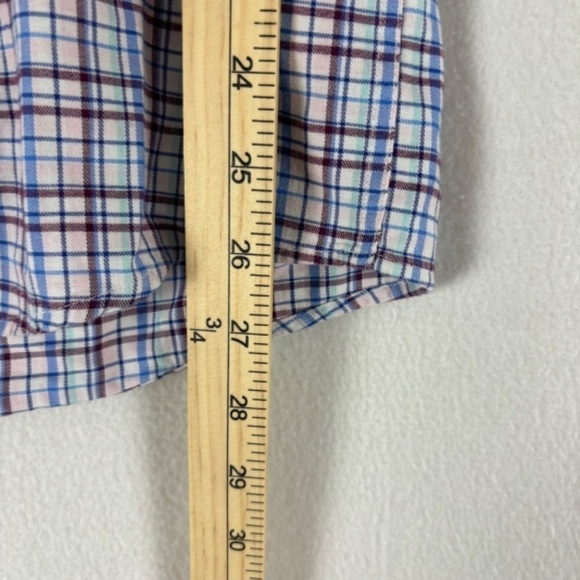 Le Tigre men’s Long Sleeve Button Down White with Red/Blue Stripes Size L - Picture 9 of 10